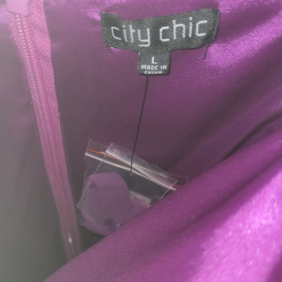 City Chic Vibrant Purple Maxi Dress - Picture 5 of 7